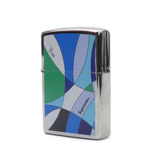Supreme &times; Emilio Pucci 21SS Zippo BLUE画像