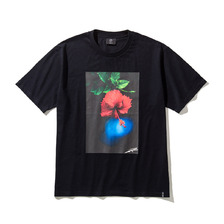 SOLID HIBISCUS GRAFIC T-SHIRTS BLACK SA-0122画像