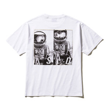 SOLID ASTRONAUT BACK PRINT T-SHIRT WHITE SA-0118画像