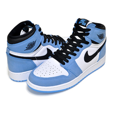 NIKE AIR JORDAN 1 RETRO HIGH OG GS white/black-university blue 575441-134画像
