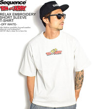 Sequence by B-ONE-SOUL TOM and JERRY RELAX EMBROIDERY SHORT SLEEVE T-SHIRT -OFF WHITE- T-1570929画像