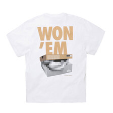 THE NETWORK BUSINESS WON'EM Tee WHITE&times;BEIGE TNBC023-0007画像