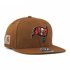 '47 Brand &times; Carhartt TAMPA BAY BUCCANEERS STRAPBACK CAP BROWN FX-SCARC30DUS-BW画像