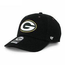 '47 Brand &times; Carhartt GREEN BAY PACKERS CLEAN UP STRAPBACK CAP BLACK FX-LANSD12DVS-BK画像