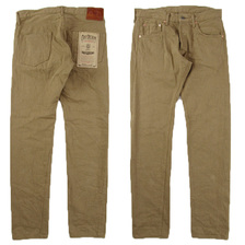 ONI DENIM リラックステーパード 12oz 超ローテンションベージュデニム 602LW-BE画像