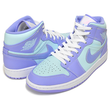 NIKE AIR JORDAN 1 MID PURPLE AQUA purple pulse/arctic punch 554724-500画像