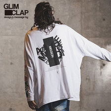 GLIMCLAP Printed design long sleeves T-shirt 11-015-GLA-CB画像