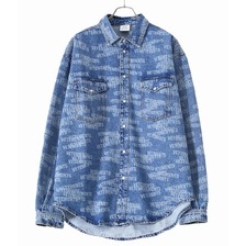VETEMENTS STAMPED LOGO DENIM SHIRT UA52SH960画像