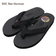 RHC Ron Herman × HURLEY × RAINBOW SANDALS Double Rubber Sandals BLACK画像