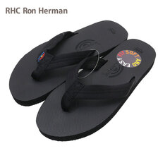 RHC Ron Herman × HURLEY × RAINBOW SANDALS Single Rubber Sandals BLACK画像