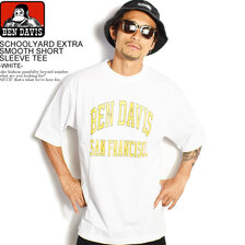 BEN DAVIS SCHOOLYARD EXTRA SMOOTH SHORT SLEEVE TEE -WHITE- C-1580041画像
