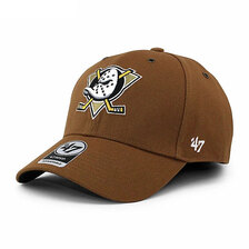 '47 Brand &times; Carhartt ANAHEIM MIGHTY DUCKS MVP CAP BROWN HQ-BOYLS125DUV-BWC画像