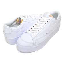 NIKE WMNS BLAZER LOW PLATFORM white/wht-wht-black DJ0292-100画像