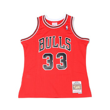 Mitchell & Ness Swingman Jersey Chicago Bulls Road 1997-98 Scottie Pippen SCARLET SMJYGS18153-CBU画像