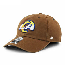 '47 Brand &times; Carhartt LOS ANGELES RAMS CLEAN UP STRAPBACK CAP BROWN FX-LANSD29DVS-BWA画像