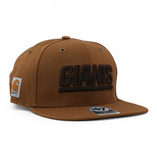 '47 Brand &times; Carhartt NEW YORK GIANTS STRAPBACK CAP BROWN FLC-TNCRS21DUS-BW76画像