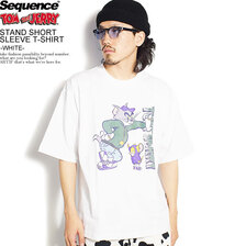 Sequence by B-ONE-SOUL TOM and JERRY STAND SHORT SLEEVE T-SHIRT -WHITE- T-1570934画像