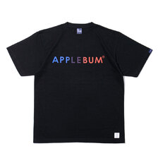 APPLEBUM Gradation Logo Tee (Knickerbocker) BLACK画像