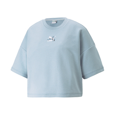 PUMA FLORAL CREW SWEAT BLUE 533131-61画像