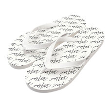 WTW MENS LOGO BEACH SANDAL WHITE画像