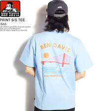 BEN DAVIS PRINT S/S TEE -SAX- BDZ1-0004画像