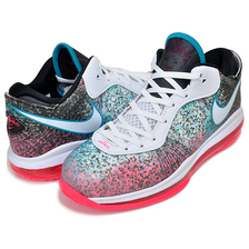 NIKE LEBRON VII V/2 LOW QS MIAMI NIGHTS white/wht-solar red DJ4436-100画像