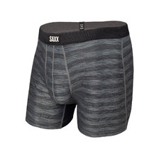 SAXX HOT SHOT BOXER BRIEF FLY BLACK HEATHER SXBB09F-BLH画像