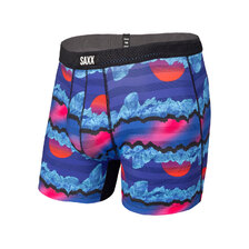 SAXX HOT SHOT BOXER BRIEF FLY BLUE ICEBERG STRIPE SXBB09F-IBS画像