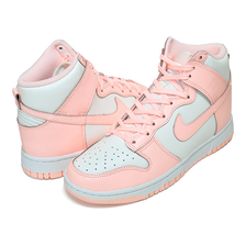 NIKE WMNS DUNK HIGH sail/crimson tint-sail DD1869-104画像