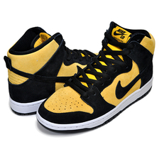 NIKE SB DUNK HIGH PRO black/black-varsity maize DB1640-001画像