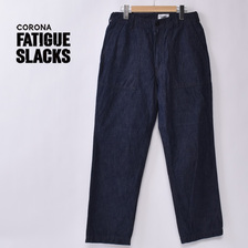 CORONA FATIGUE SLACKS UTILITY SLACKS 10oz INDIGO DENIM FP001画像