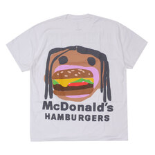 Cactus Jack &times; McDonald's &times; CPFM BURGER MOUTH TEE WHITE画像