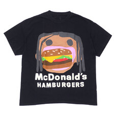 Cactus Jack &times; McDonald's &times; CPFM BURGER MOUTH TEE BLACK画像