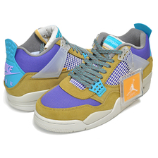 NIKE AIR JORDAN 4 RETRO SP UNION desert moss/turquoise blue DJ5718-300画像