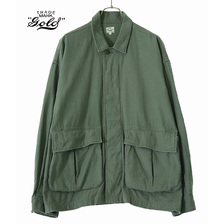 GOLD LIGHT BACKSATIN MILITARY JACKET 21B-GL14910画像