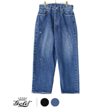 GOLD 14oz. SELVEDGE DENIM 5POCKET PANTS AGING MODEL(HARD WASHED) 21B-GL42233H画像