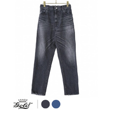 GOLD 12oz. STRETCH DENIM CARROT EASY PANTS AGING MODEL MIDDLE WASH 21B-GL42224H画像