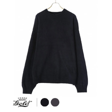 GOLD SILK BRUSHED KNIT CREW NECK PULL OVER 21B-GL90210画像