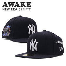 Awake NY &times; NEW ERA 59FIFTY CAP SUBWAY SERIES NEW YORK YANKEES NAVY画像