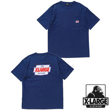 X-LARGE S/S POCKET TEE LOGO MARK NAVY 101218011001画像