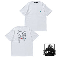 X-LARGE S/S POCKET TEE WEEKENDER WHITE 101218011010画像
