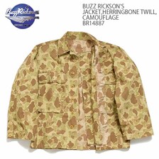 Buzz Rickson's JACKET, HERRINGBONE TWILL, CAMOUFLAGE BR14887画像