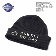 Buzz Rickson's U.S.N. WATCH CAP "NAVAL CLOTHING" STENCIL BR02686画像