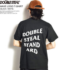 DOUBLE STEAL WAVE LOGO T-SHIRT -BLACK/WHITE- 913-14042画像