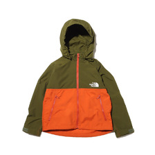 THE NORTH FACE COMPACT JACKET (KIDS) LOCO GREEN / BURNT ORCHER NPJ21810-RB画像