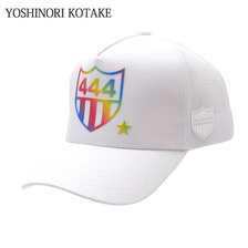 YOSHINORI KOTAKE DESIGN &times; BARNEYS NEWYORK BLACK LINE 444LOGO MESH CAP WHITE画像