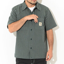 STUSSY Striped Garage S/S Shirt 1110174画像