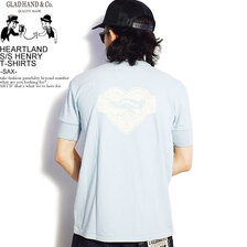 GLAD HAND HEARTLAND - S/S HENRY T-SHIRTS -SAX-画像