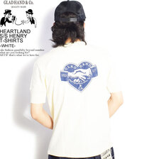 GLAD HAND HEARTLAND - S/S HENRY T-SHIRTS -WHITE-画像