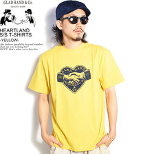 GLAD HAND HEARTLAND - S/S T-SHIRTS -YELLOW-画像